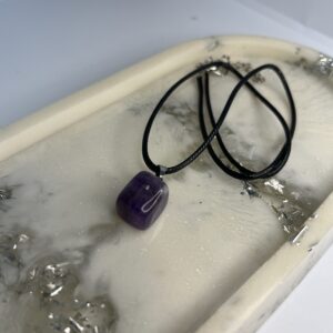 Colar com Pedra Ametista