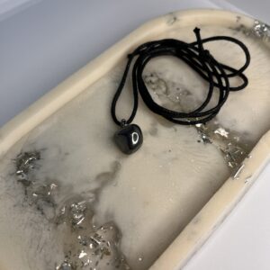 Colar com Pedra Hematita