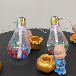 Umidificador  de Ar - Lâmpada com LED - Crie um Oásis de Bem-Estar!