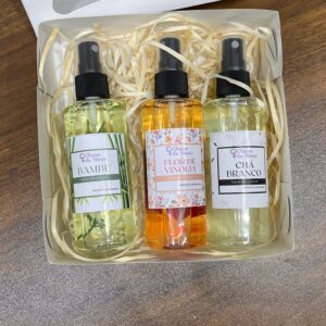 Kit agua de lençol 3 fragrâncias