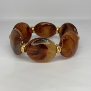 Pulseira Estilo Marmorizado Marrom