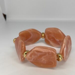 Pulseira Resinada Salmão Degrade