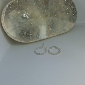 Argola Trançada Trabalhada Gancho Itália