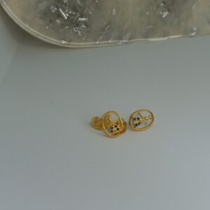 Brinco Circulo vazado com N/S Dentro