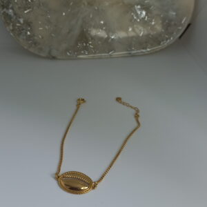 Pulseira de Búzio Vazado e Pontilhado