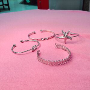 Kit Braceletes Prata