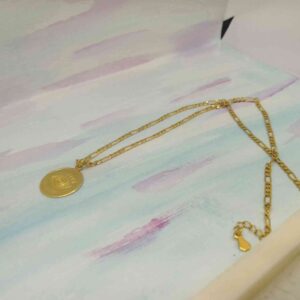 Corrente Elo 3x1 com Medalha de Olho Grego